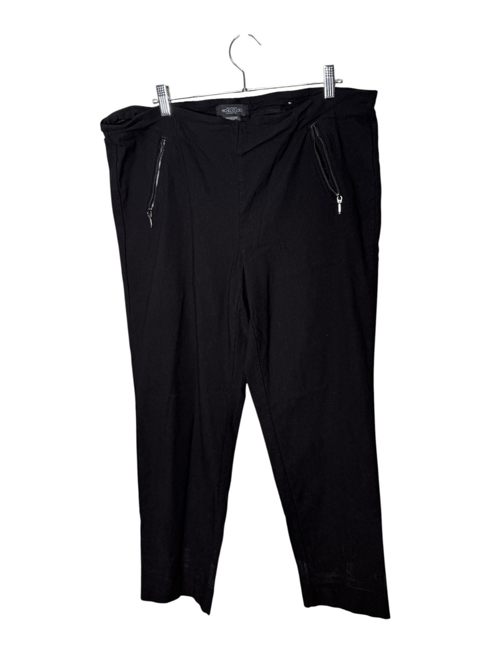 Michel Studio Black Zipper Pocket Pants Size 20